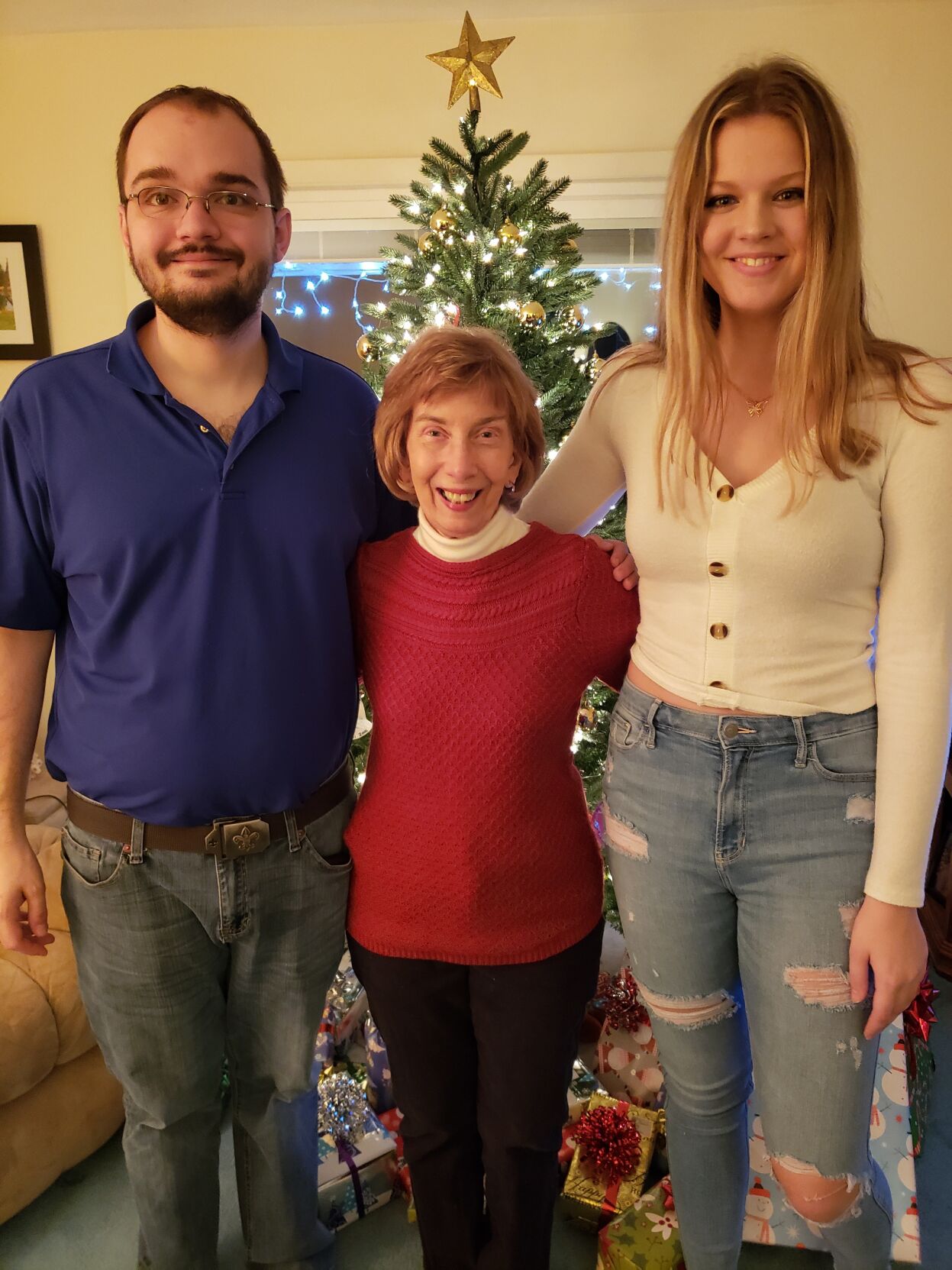 Alek Detrick, Linda Detrick and Abigail Grove